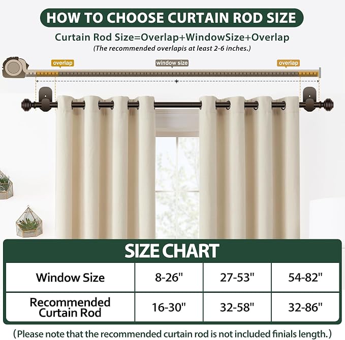 KAMANINA Curtain Rods No Drilling - Image 8
