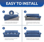 KEKUOU Stretch Oversized Sofa Slipcover 1 Piece Couch Sofa Cover Furniture - Image 5