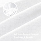 MIULEE 100% Blackout Linen Curtains - Image 3
