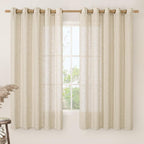 LAMIT Linen Curtains 63 inch Length by LAMIT
