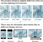 Lecloud Sky Blue Sheer Curtains - Image 5