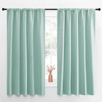 NICETOWN Blackout Curtains for Living Curtains, Aqua Blue, 52 by 63 Inch by NICETOWN