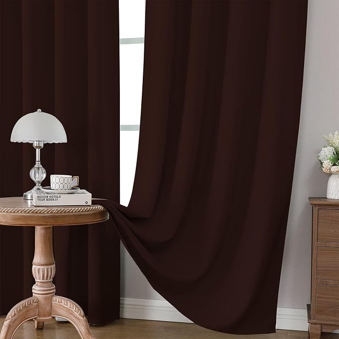 CUCRAF Blackout Curtains 72 inch Length 2 Panels Set, Rod Pocket Room Darkening - Image 5