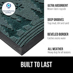 GORILLA GRIP 100% Waterproof All-Season WeatherMAX Doormat, US Designed Natural - Image 2