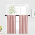 RYB HOME Kitchen Blackout Curtains Over Sink 36 inch Length, Rod Pocket Summer by RYBHOME