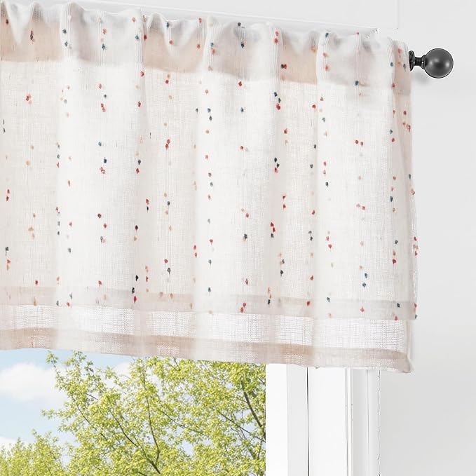 jinchan Kitchen Valance Curtain by JINCHAN