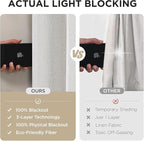 Joydeco Pinch Pleated Linen Curtains - Image 7