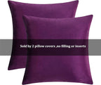 GIGIZAZA Decorative Throw Pillow Covers 16x16, Velvet Sofa Boho Cushion Pillows - Image 7