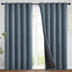 Yakamok 100% Blackout Lined Panels, Room Darkening Thermal Insulated Blackout by Yakamok
