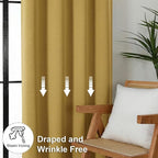 Simplebrand Ava Bright Gold Blackout Curtains - Image 7