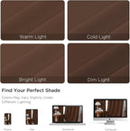 CUCRAF Brown Blackout Curtains 84 inch Length 2 Panels Set, Rod Pocket Room - Image 4