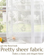 jinchan Belrose Linen Sheer Curtains - Image 3