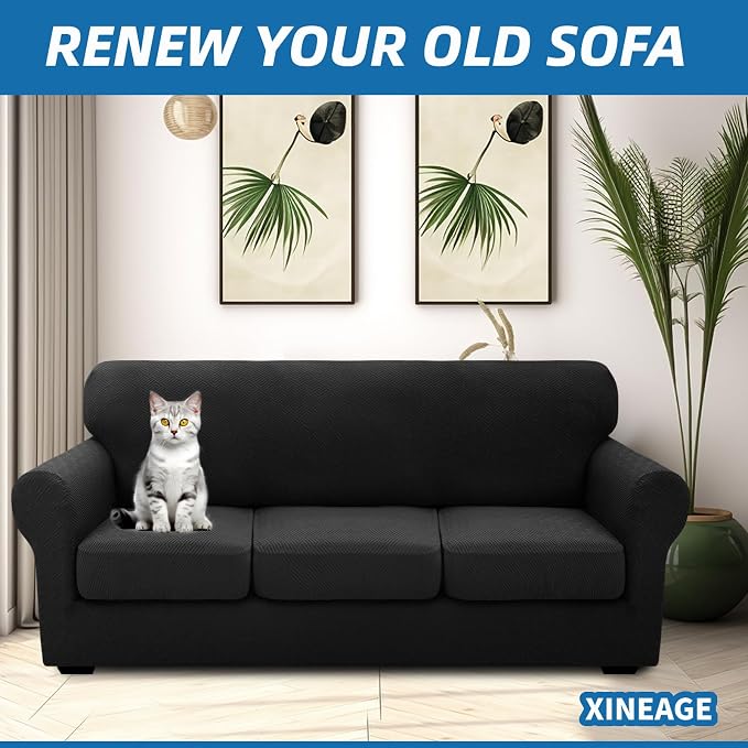 XINEAGE 2026 New 4 Pieces Extra Large Couch Covers - Image 3
