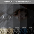Joydeco Blackout Curtains 95 Inch Length 2 Panels Set, Thermal Insulated - Image 6