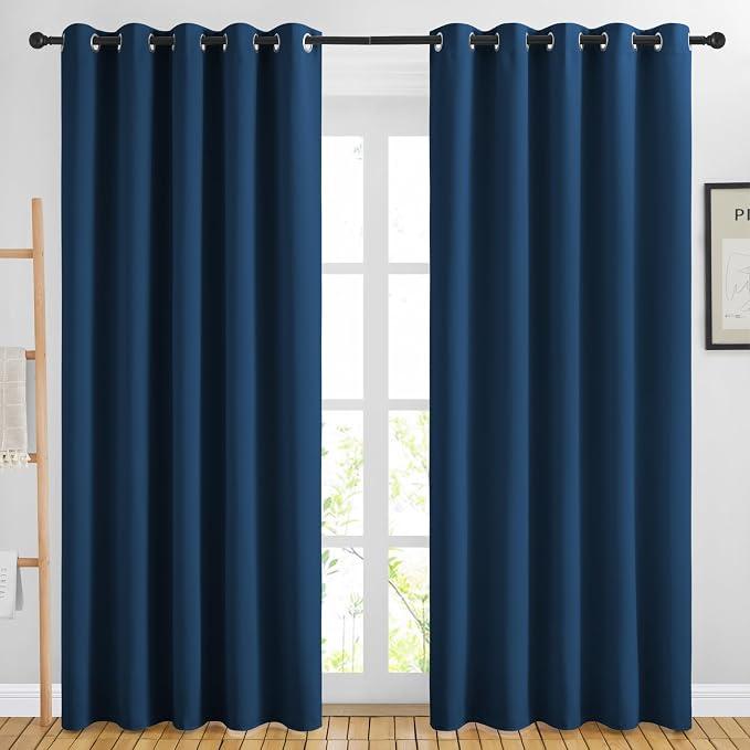 NICETOWN Blackout Sliding Door Curtains 84 inch Length 2 Panels by NICETOWN