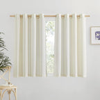 NICETOWN Linen Blend Kitchen Window Curtains Over Sink, Grommet Short Curtains by NICETOWN