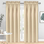 DWCN Blackout Curtains Room Darkening Thermal Insulated Bedroom Curtains Window by DWCN