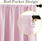 NICETOWN Pom Pom Blackout Curtains - Image 3