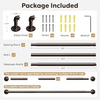 Zeerobee Curtain Rods for Windows 32 to 48, 1 Inch Industrial Wrap Around - Image 7