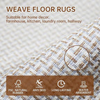 eqivei Kitchen Rugs and Mats Non Skid Washable Set of 2 PCS, Absorbent Runner - Image 3
