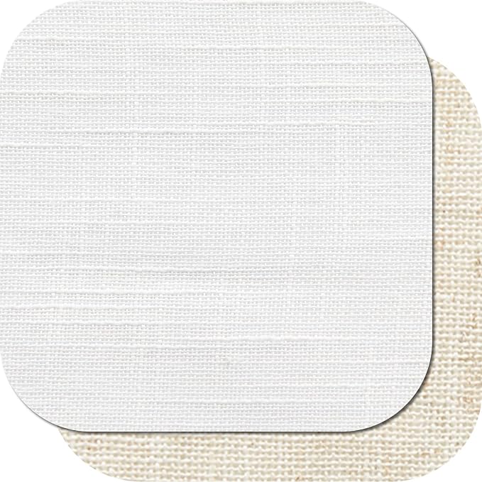 jinchan Linen Valance for Farmhouse Living Room Windows 16 Inch Slubbed Crossed - Image 9