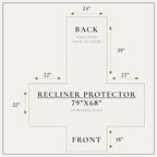 Great Bay Home Velvet Recliner Cover - Image 5