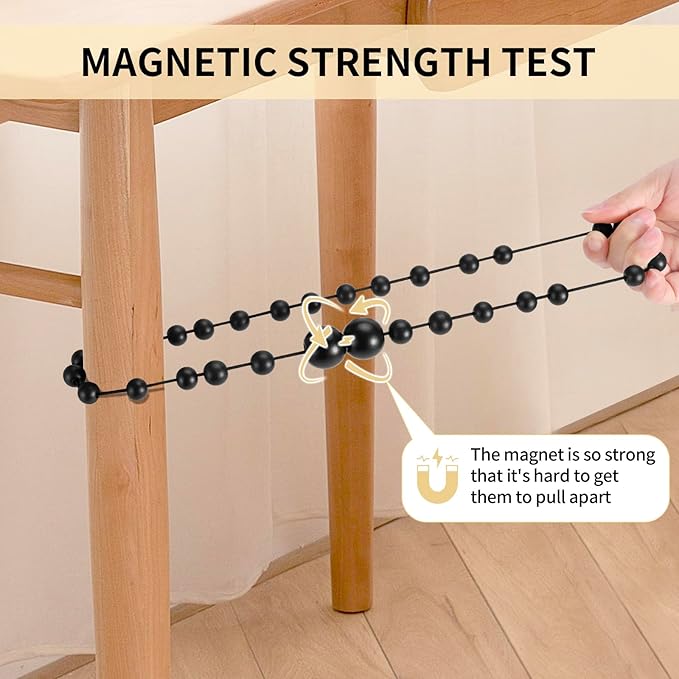 Magnetic Curtain Tiebacks, 2 Pack Curtain Holdbacks - Image 6