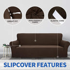 ZNSAYOTX 1 Piece Jacquard Couch Covers - Image 3