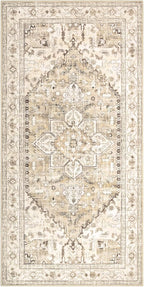 Yamaziot Washable Runner Rug, 3x6 Non-Slip Boho Vintage Hallway Rug - Image 5