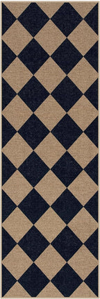 Lahome Colette Checkered Easy Jute Runner Rug, 2x6 Kitchen Mats - Image 7