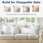 MIULEE 26x26 Euro Pillow Inserts, Decorative Fluffy Throw Pillow Inserts Cotton - Image 4