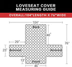 Easy-Going Reversible Loveseat Couch Cover - Image 6