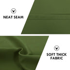 DWCN Olive Green Room Darkening Blackout Curtains - Image 6