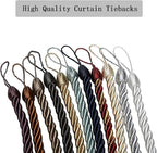 BEL AVENIR Curtain Rope Tiebacks, Drapery Rope Holdbacks - Image 6