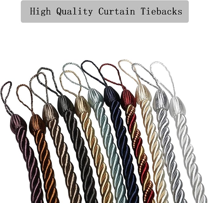 BEL AVENIR Curtain Ropes Tiebacks Tie-Backs Curtain Handmade Holdbacks - Image 6
