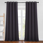 NICETOWN Greyish Purple Curtains 96 inches Long, Grommet Thermal Insulated by NICETOWN