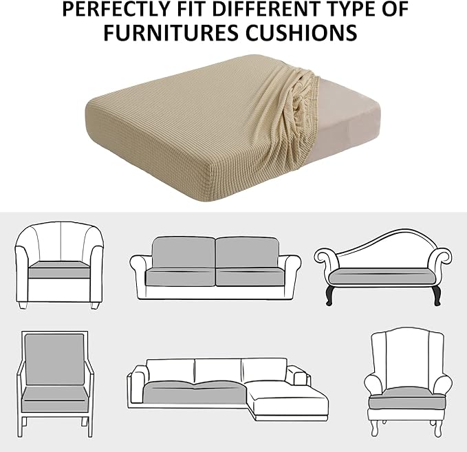 Water Resistance Sofa Seat Cushion Covers RV Couch Covers Stretch Furniture - Image 7