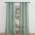 NICETOWN Linen Sheer Curtains Flax Textured by NICETOWN