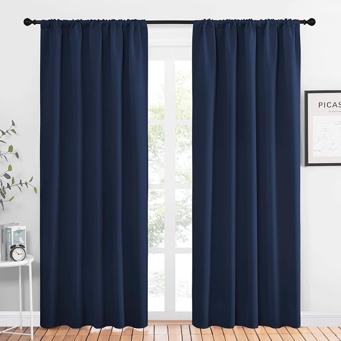 NICETOWN Navy Curtains Blackout Draperies by NICETOWN
