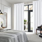 DWCN White Curtains for Living Room Thermal Insulated, 50% Light Blocking - Image 3