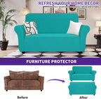 ZNSAYOTX Super Stretch Loveseat Covers, New Striped Love Seat Slipcover - Image 2