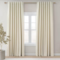Topfinel Cream Ivory Blackout Curtains & Drapes 84 Inch Length by Topfinel