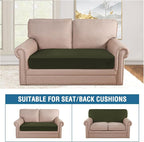 H.VERSAILTEX Velvet Stretch Individual Cushion Cover Plush Cushion Slipcover - Image 3