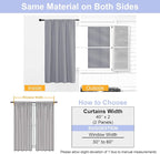 Simplebrand Ava Silver Grey Short 36 Inches Blackout Curtain 2 Panels Set - Image 8
