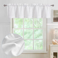Chyhomenyc White Short Curtain Valance by Chyhomenyc