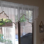 Molaxhome Swag Curtain 51 inch Length Rod Pocket Scalloped Curtain Valance - Image 6