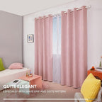 Deconovo Pink Blackout Curtains - Image 5