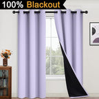 Yakamok 84 Inch Length 100% Blackout Curtains - Image 2
