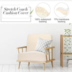 Newwiee 8Pcs Patio Cushion Covers Stretch Outdoor Cushion Cover Replacement - Image 4