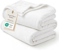 Bedsure GentleSoft Fleece Blanket California King White by BEDSURE